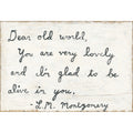 Dear Old World - Art Print