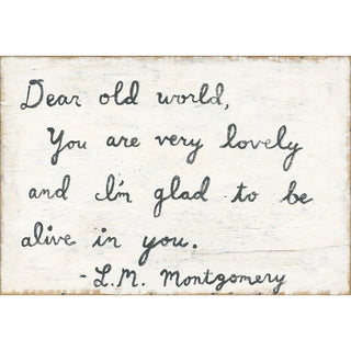 Dear Old World - Art Print