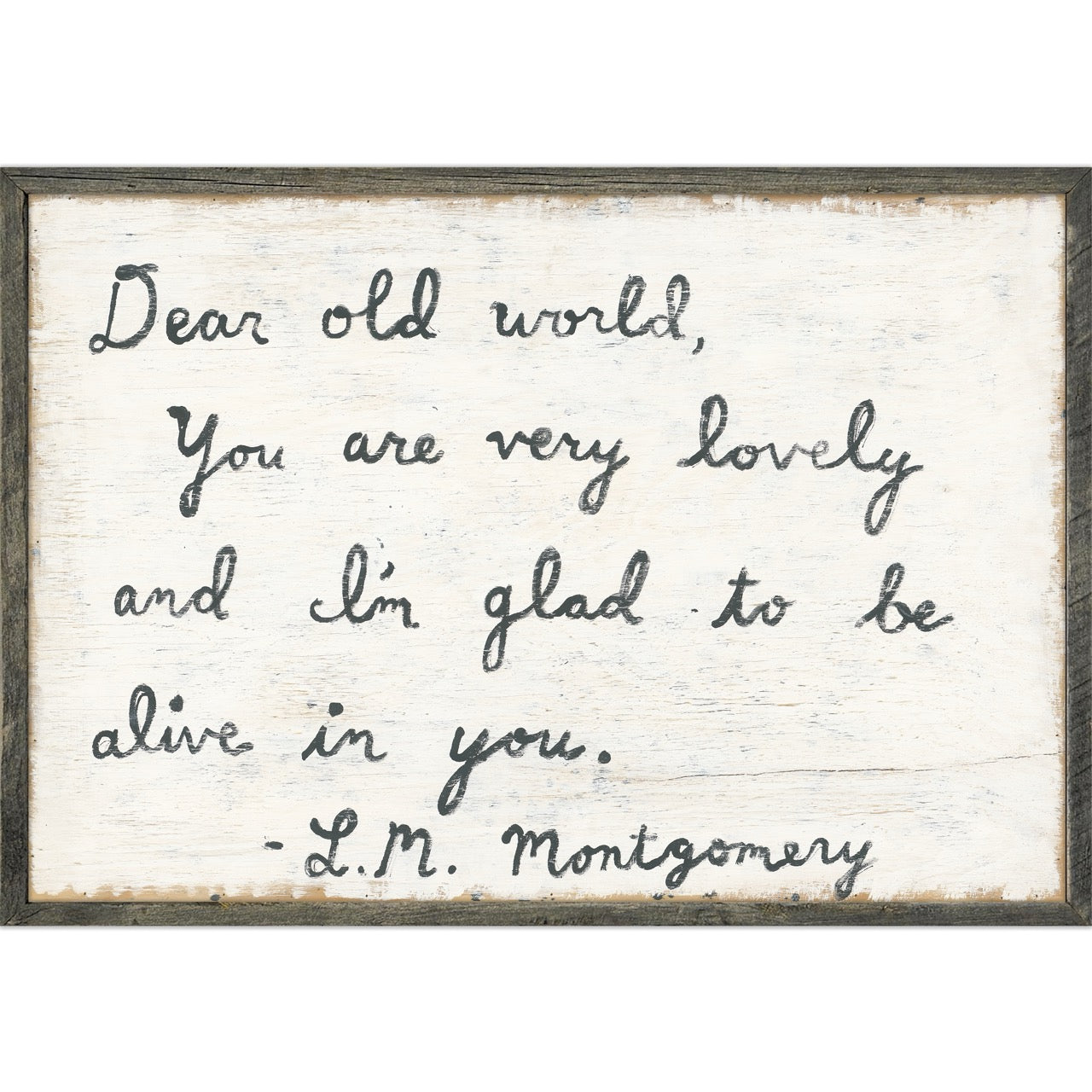 Dear Old World - Art Print