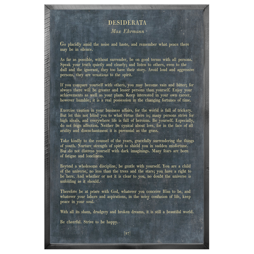 Desiderata - Poetry Collection