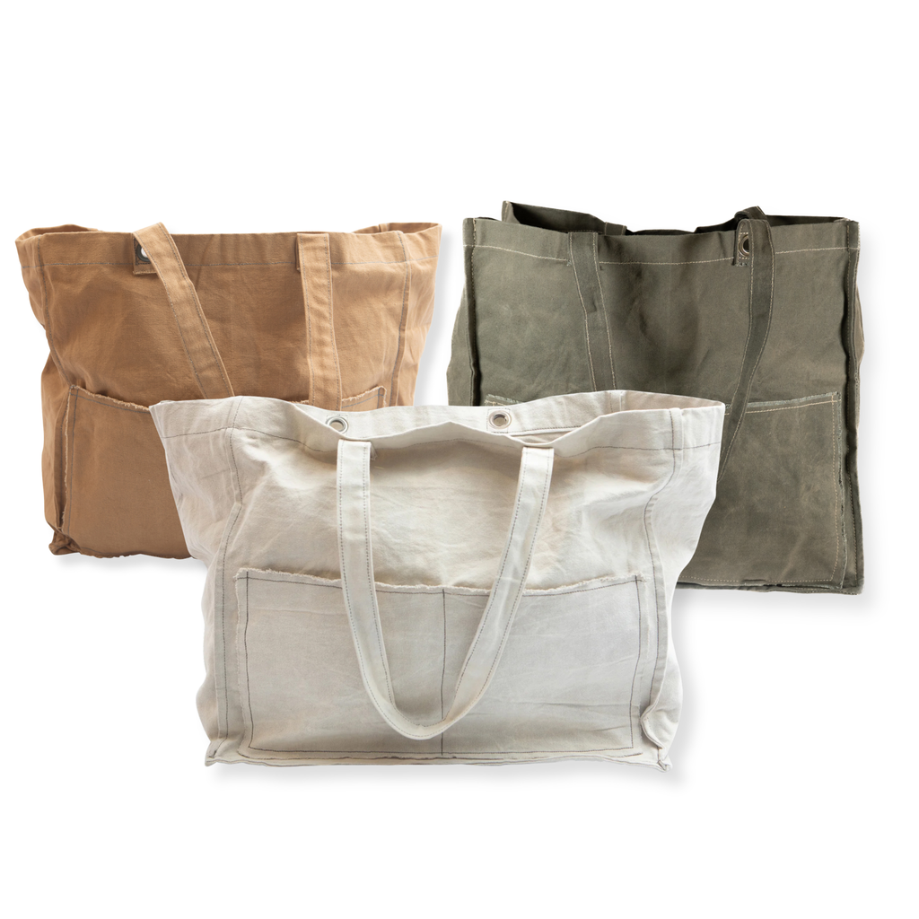 Distressed Canvas Tote
