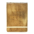 ***Large E.B. White Leather Journal - 7" x 9.75-Maple
