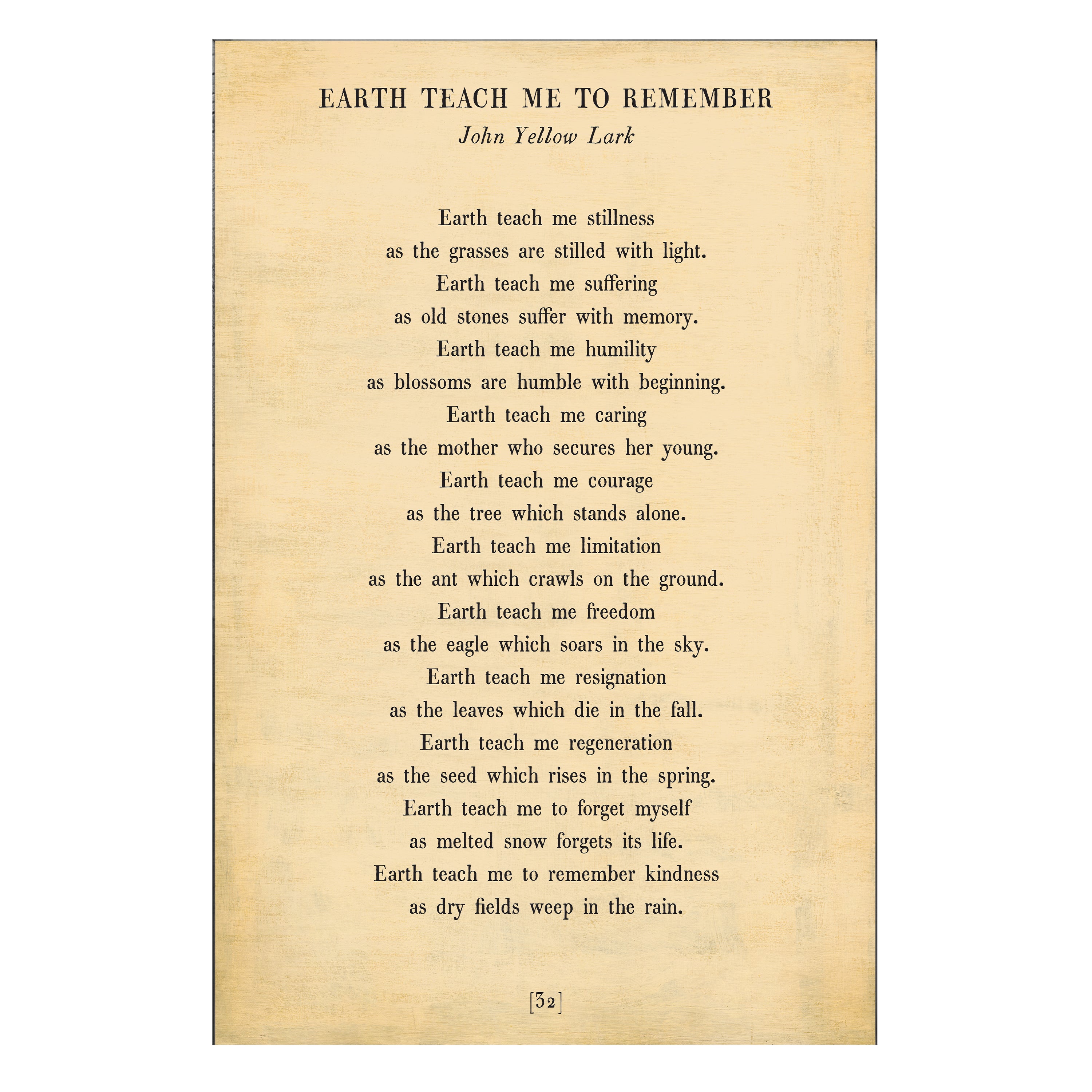 Earth Teach Me to Remember - Poetry Collection