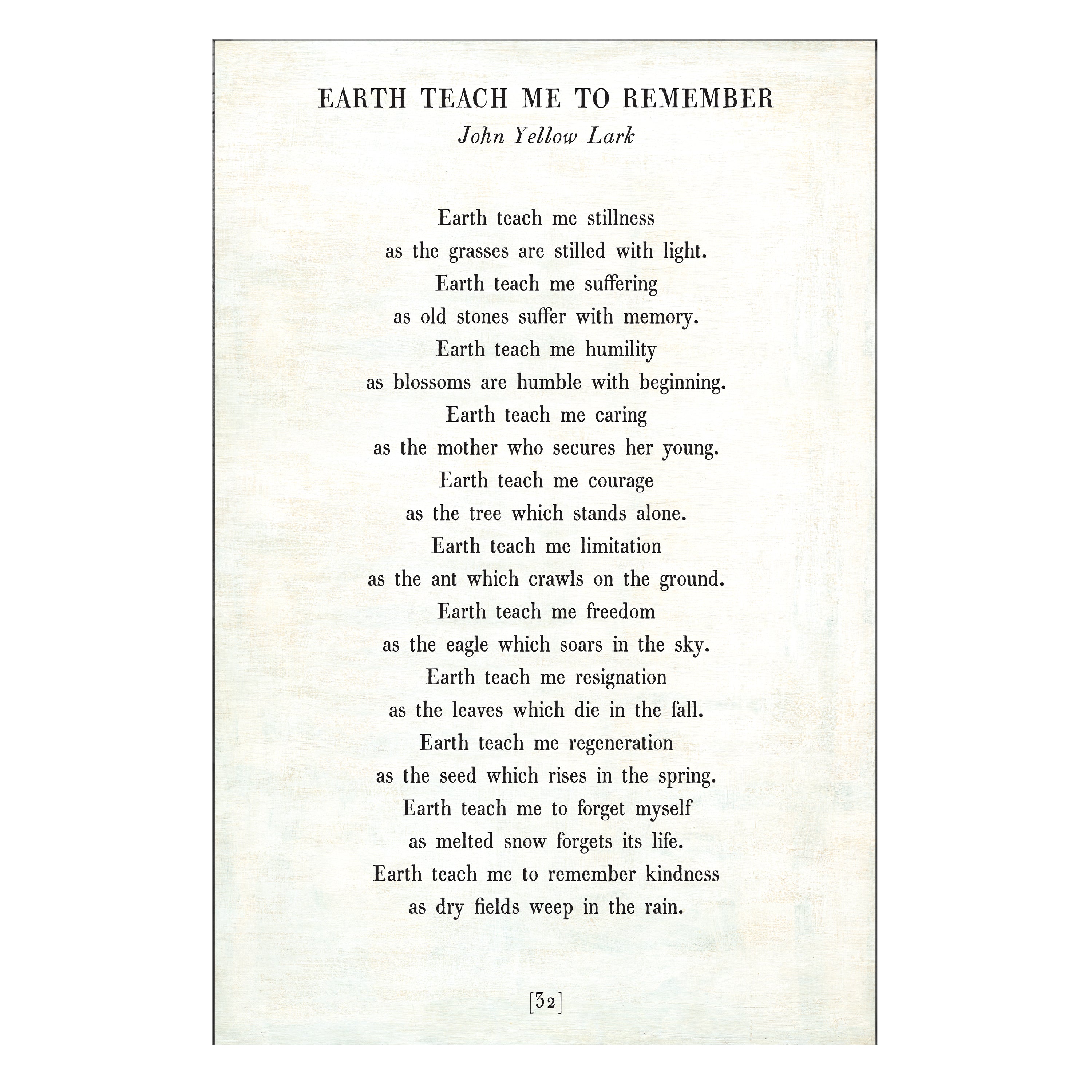 Earth Teach Me to Remember - Poetry Collection