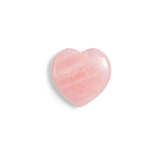 Rose Quartz Flat Heart Shaped Stone