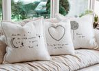 Shine Embroidered Pillow 24x24 - Beige