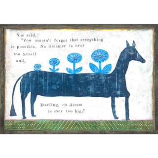 Everything is Possible (Grey Wood) - Art Print