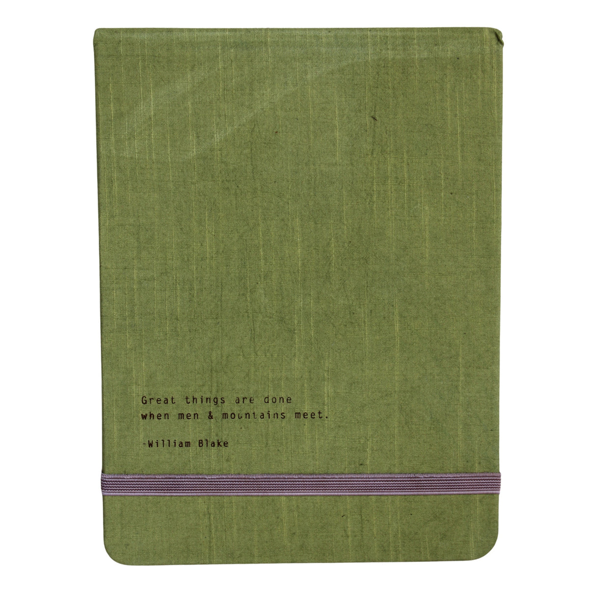 Great Things Are Done Fabric Notebook
