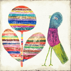 Flower & Bird Art Print
