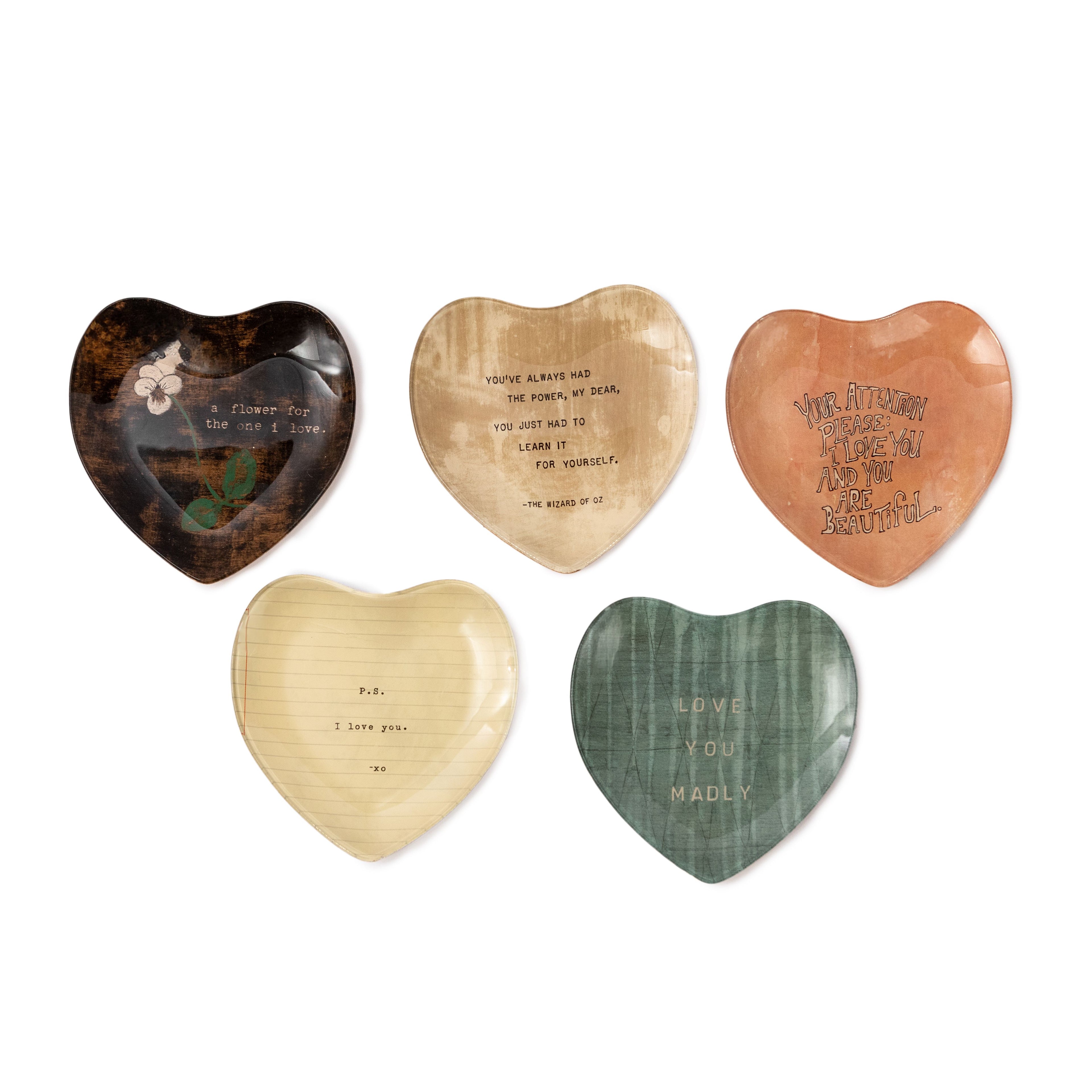 Small Heart Decoupage Plate