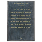 Frederick Buechner - Book Collection (Grey Wood) - Art Print