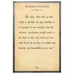 Frederick Buechner - Book Collection (Grey Wood) - Art Print