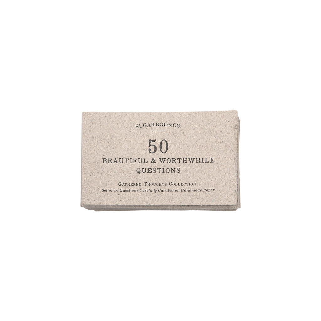 50 Gathered Thoughts - Beautiful And Worthwhile Questions