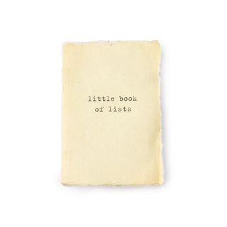 Little Book Of Lists - Deckled Edge Little Book of Collection 2" x 3"