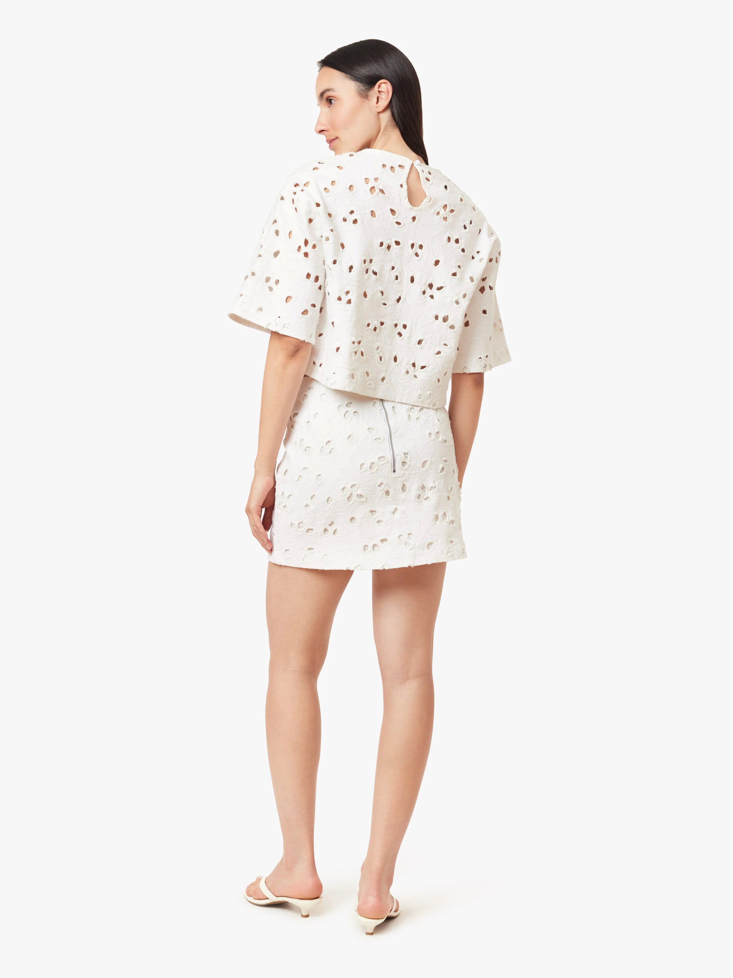 Embroidered Top - White