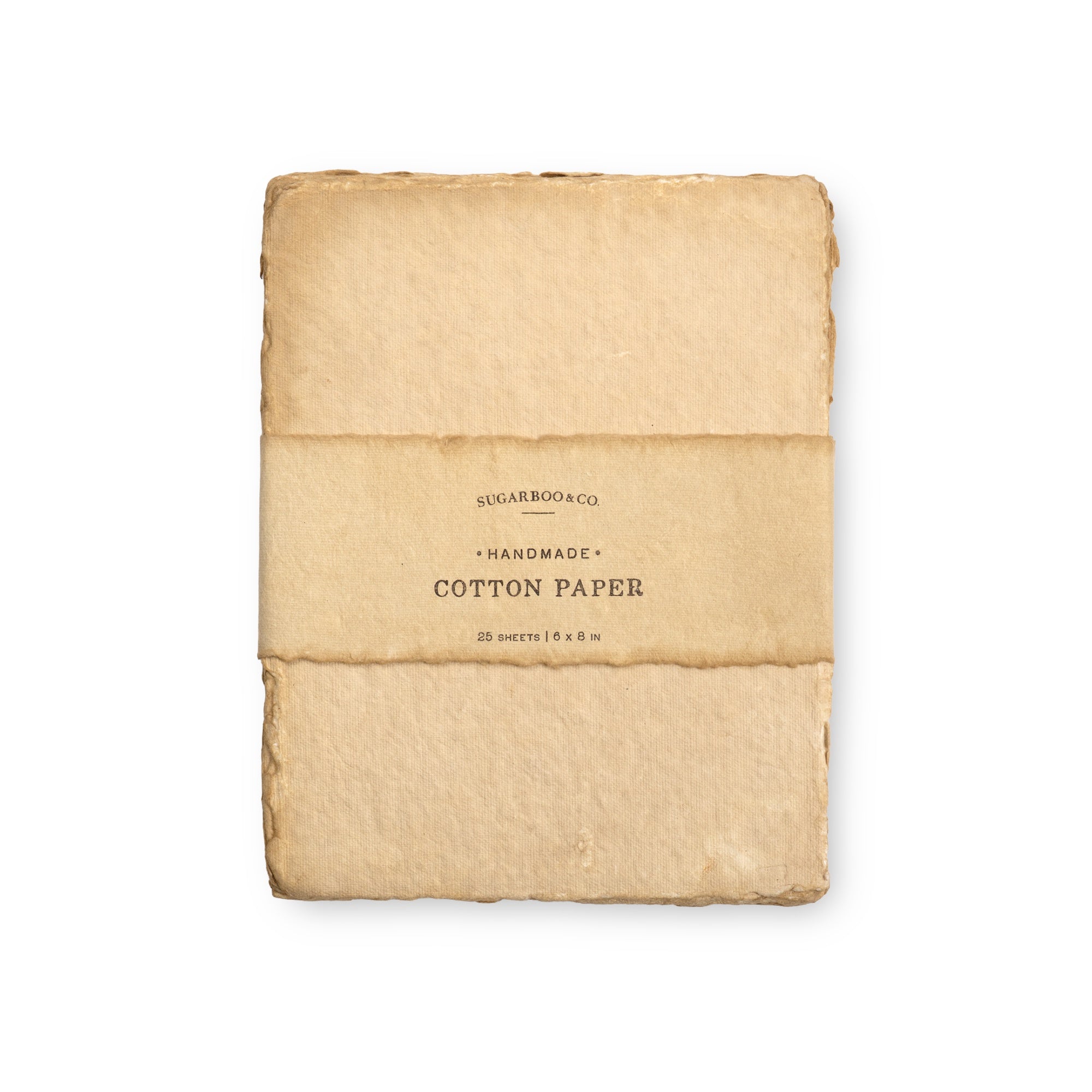 ***6"x8" Handmade Cotton Paper Bundle - Wheat