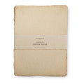 10"x13" Handmade Cotton Paper Bundle - Flax