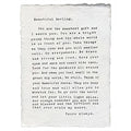 Letter for Sophie (Beautiful Darling) Handmade Paper Print - 12"x16"