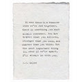 Handmade Paper Print - If There Is Ever A Tomorrow - 12”x16