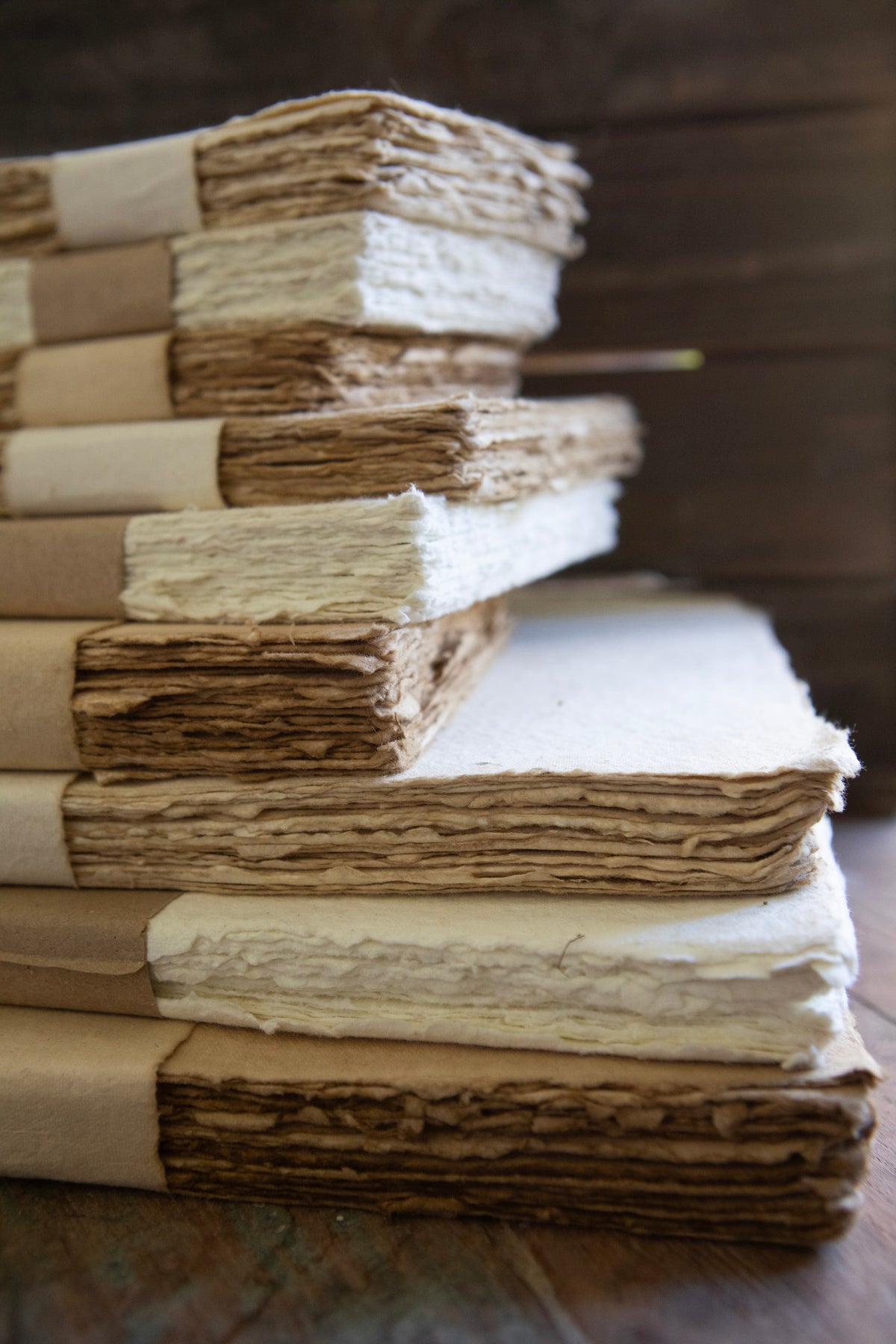 Handmade Cotton Paper Bundle - Flax