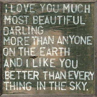 I Love You Much - Art Print