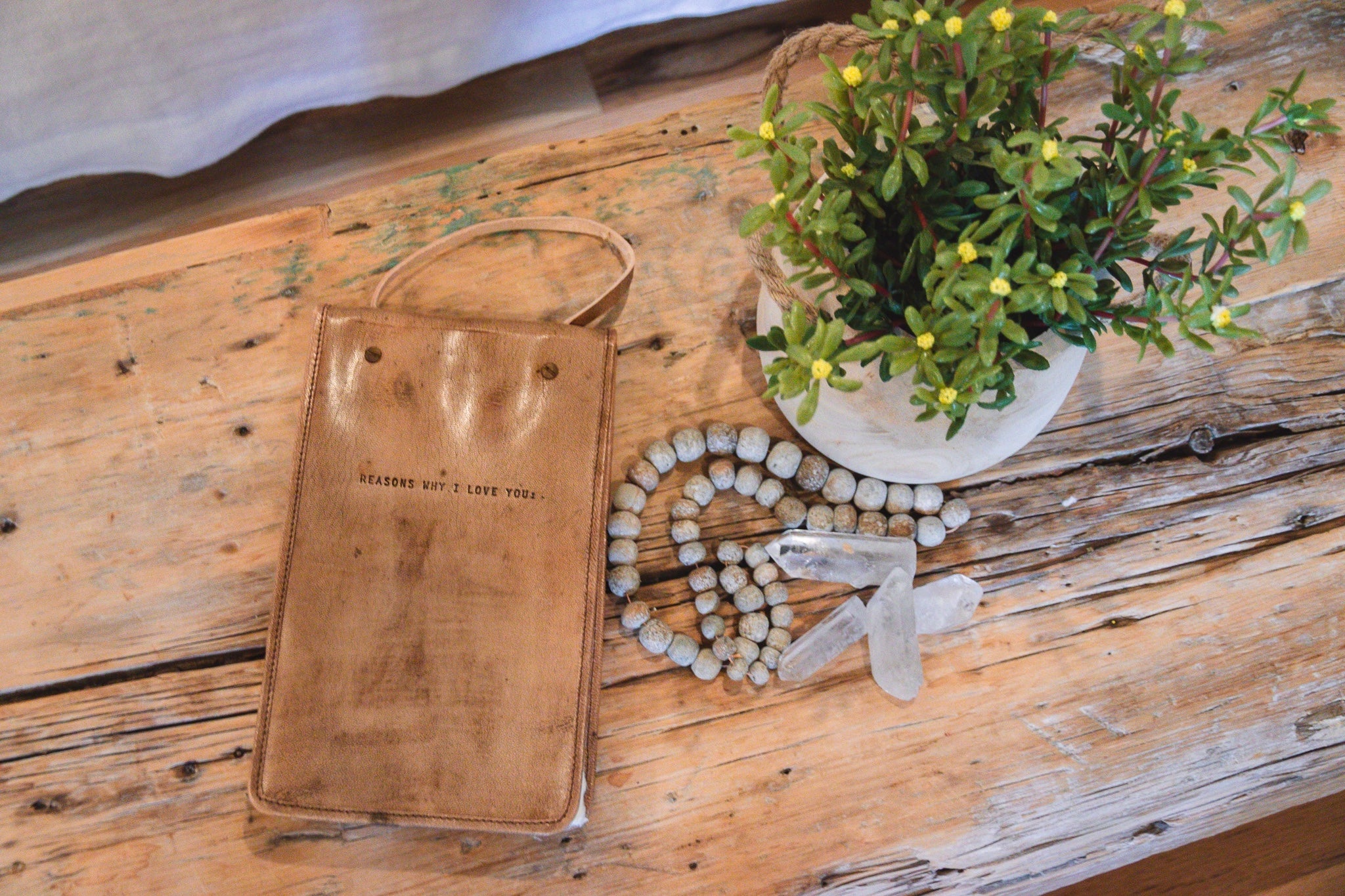 Reasons Why I Love You Heirloom Hanging Leather Journal