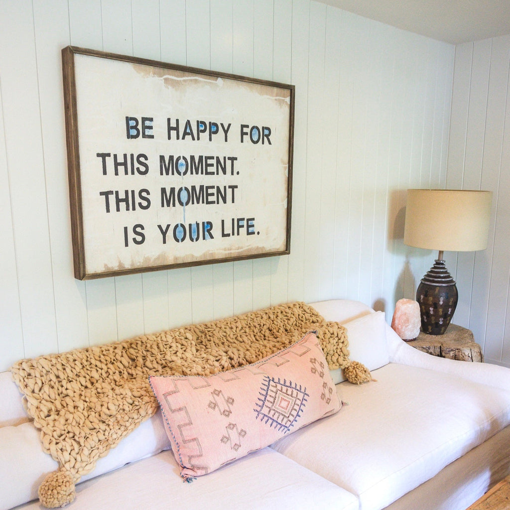 This Moment Art Print - Grey Wood