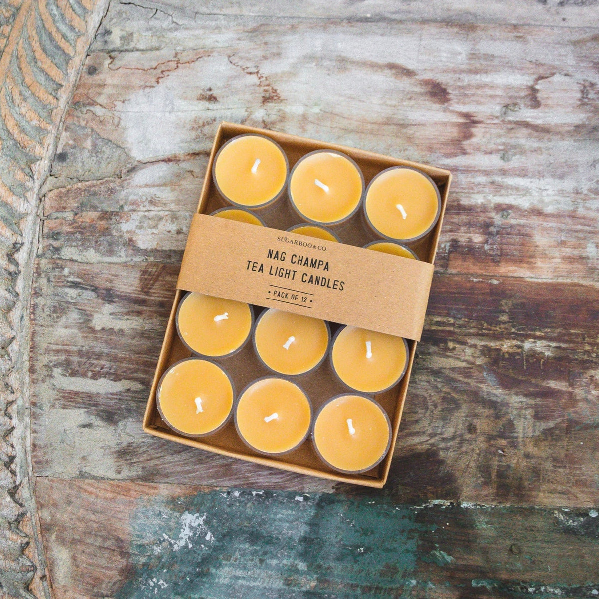 Nag Champa Tea Lights - Set of 12