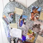 Large Zinc Heart with Magnets