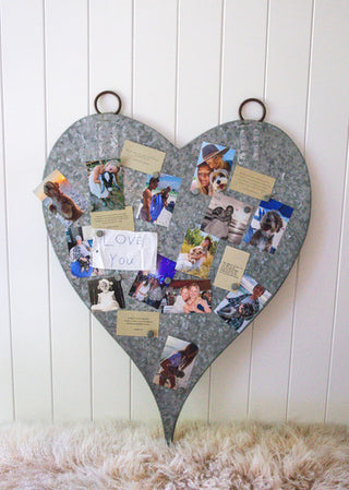 Large Zinc Heart with Magnets