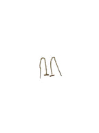 Gold Plated Black Stone Bar Threaders