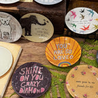 Good Things Elephant Round Decoupage Plate