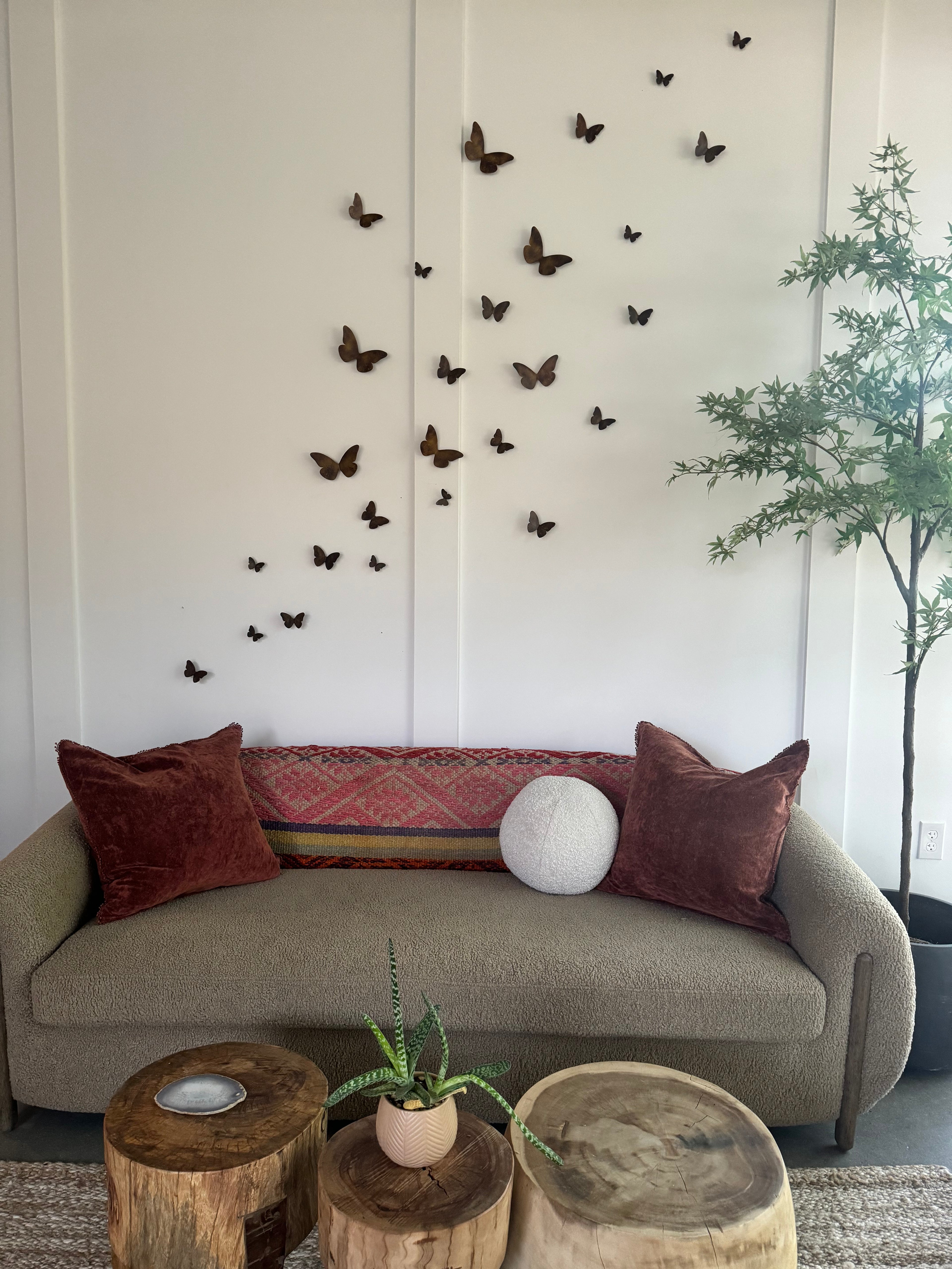 Medium Butterfly Installation - Large 6-1/8" x 3-3/4"