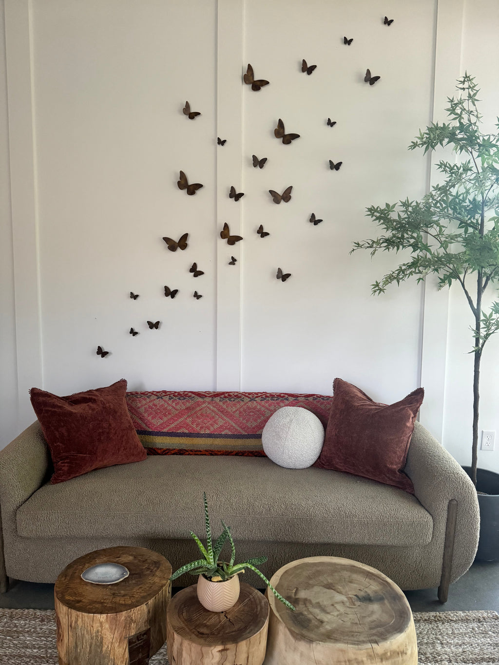 Medium Butterfly Installation - Medium 5-1/2" x 3-1/4"