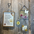 Square Brass Hanging Frame 7x7