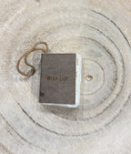 Little Book Ornament with Cotton Hanger - Wish List
