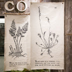 ***When The Root Is Deep Botanical Hand Painted Wall Tarp 32x63