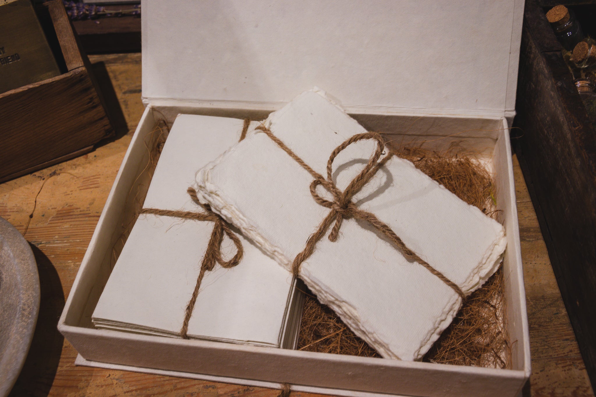 6x8 Handmade Cotton Paper Bundle - Cream