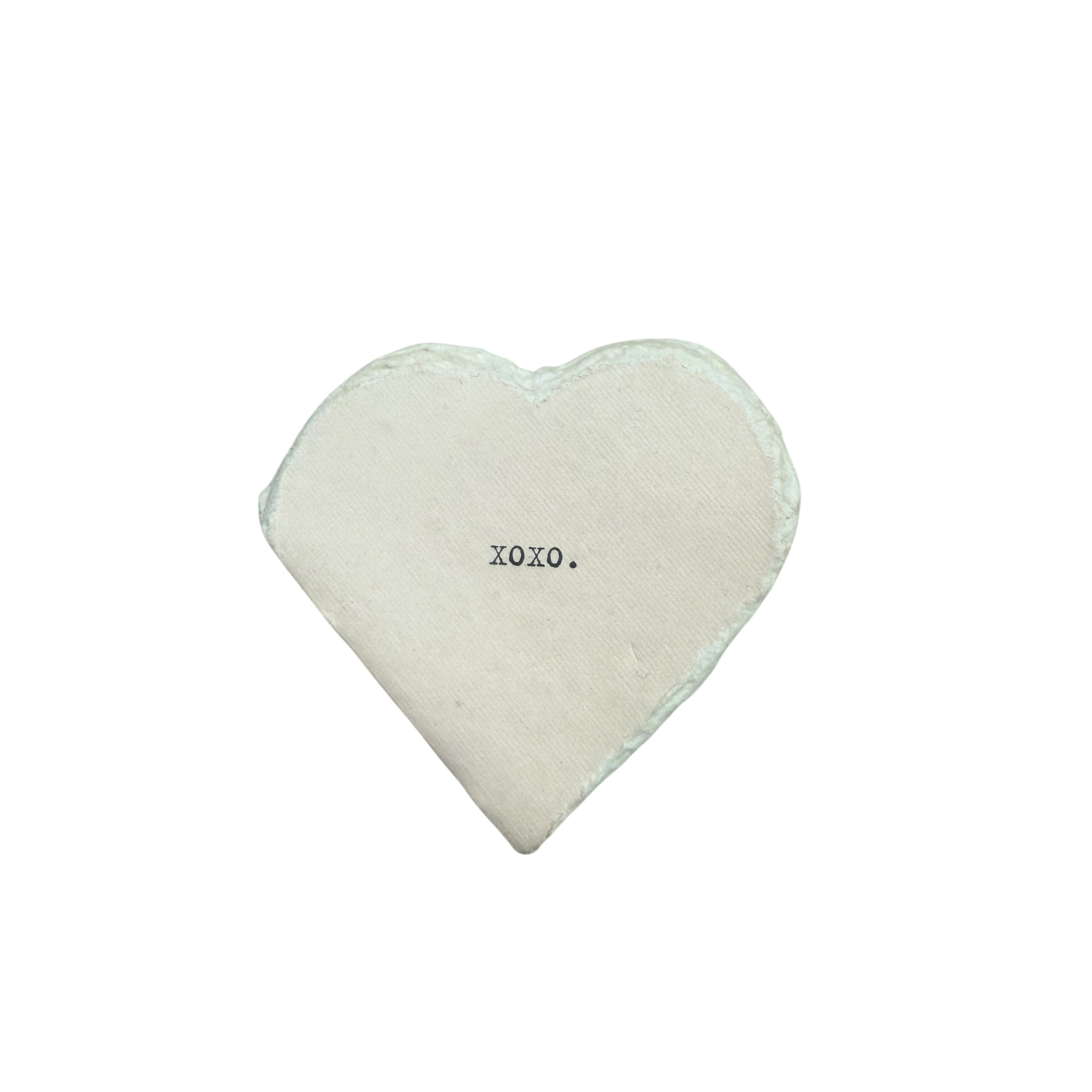 Deckled Edge Little Heart Book - XOXO