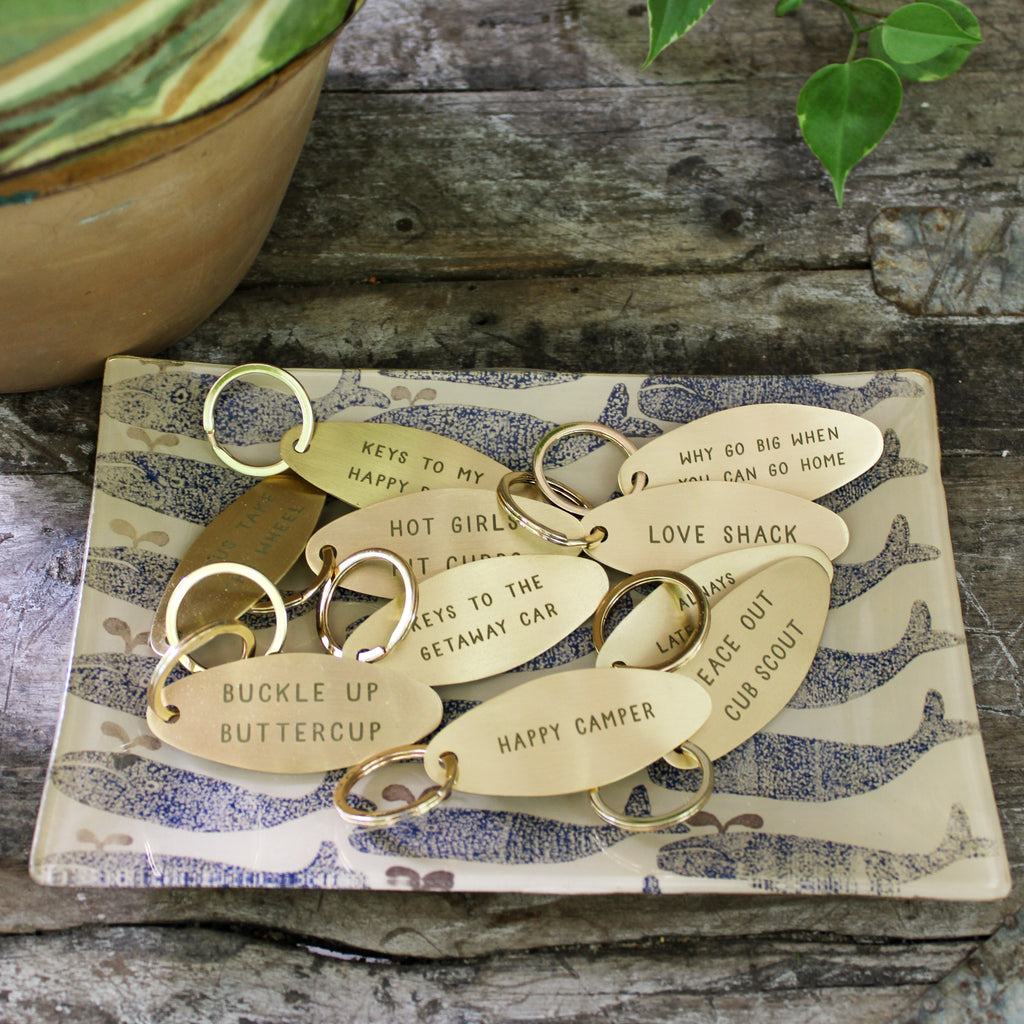 Brass Hotel Keychains
