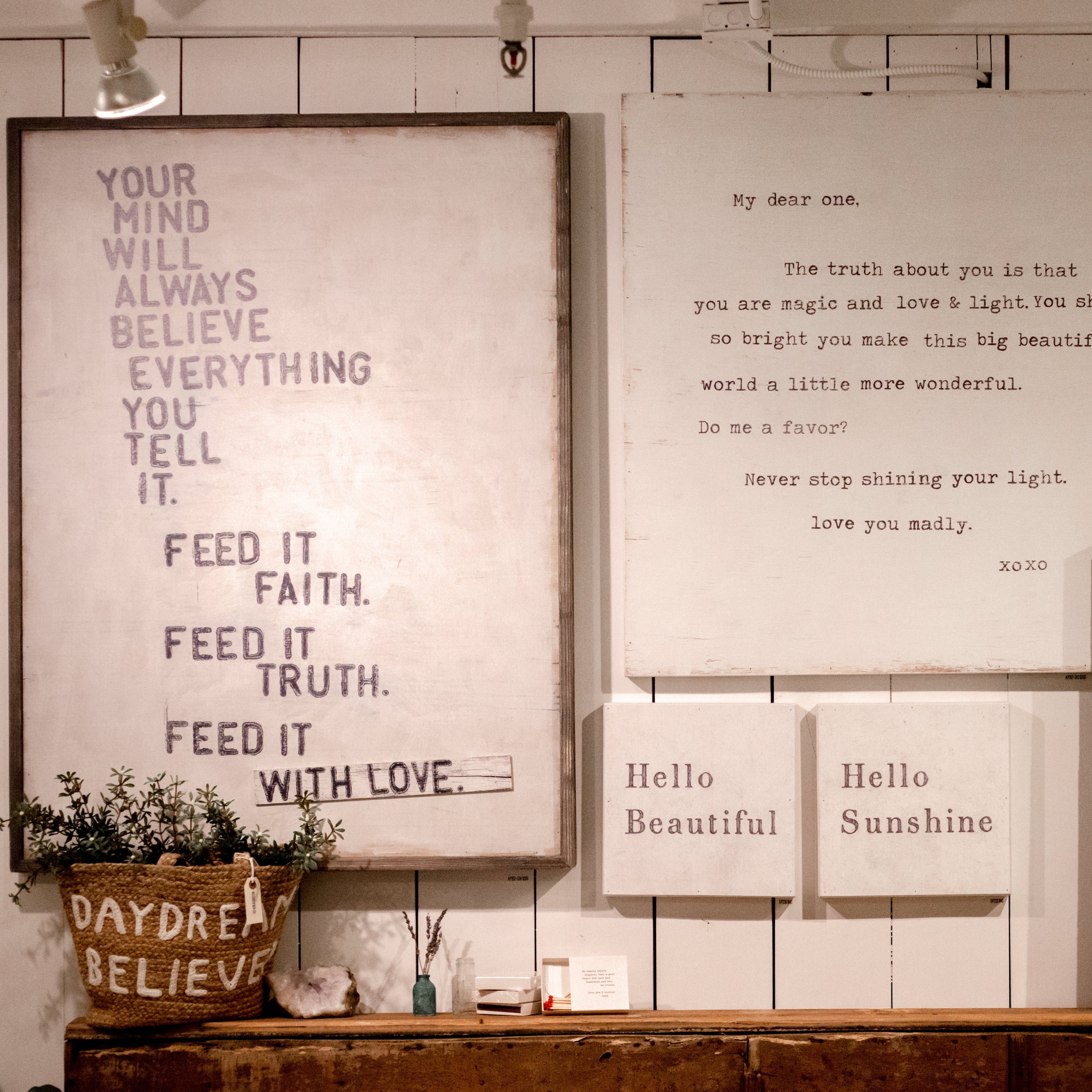 Faith Truth Love Art Print - Gallery Wrap