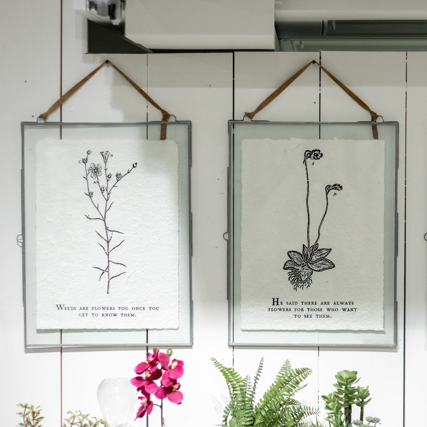 Vertical Zinc Hanging Frame - 14.25" x 19"