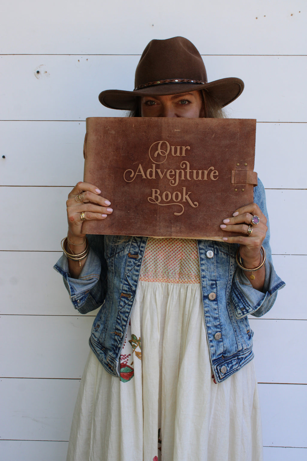 Our Adventure Leather Story Keeper 14" x 10" - Fawn