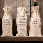 May Your Glass Be Ever Full Wine Bag