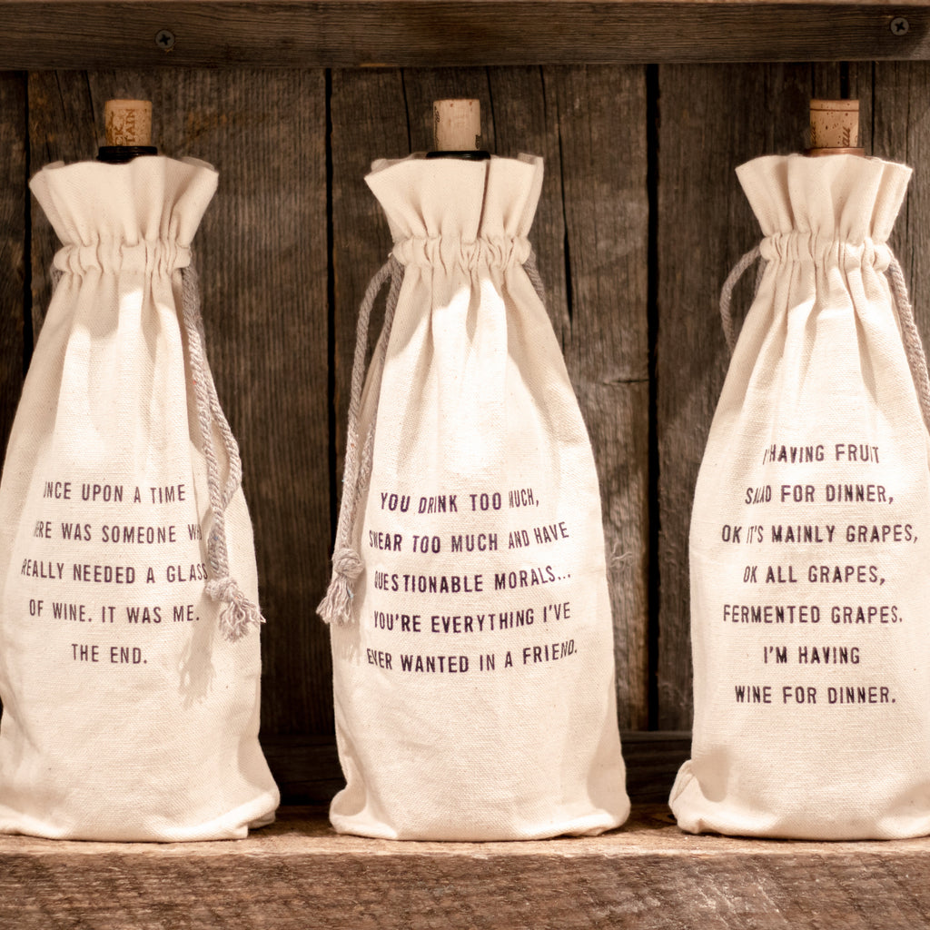 Wanted In A Friend Wine Bag