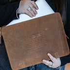 ***This is The Beginning Leather Laptop Case