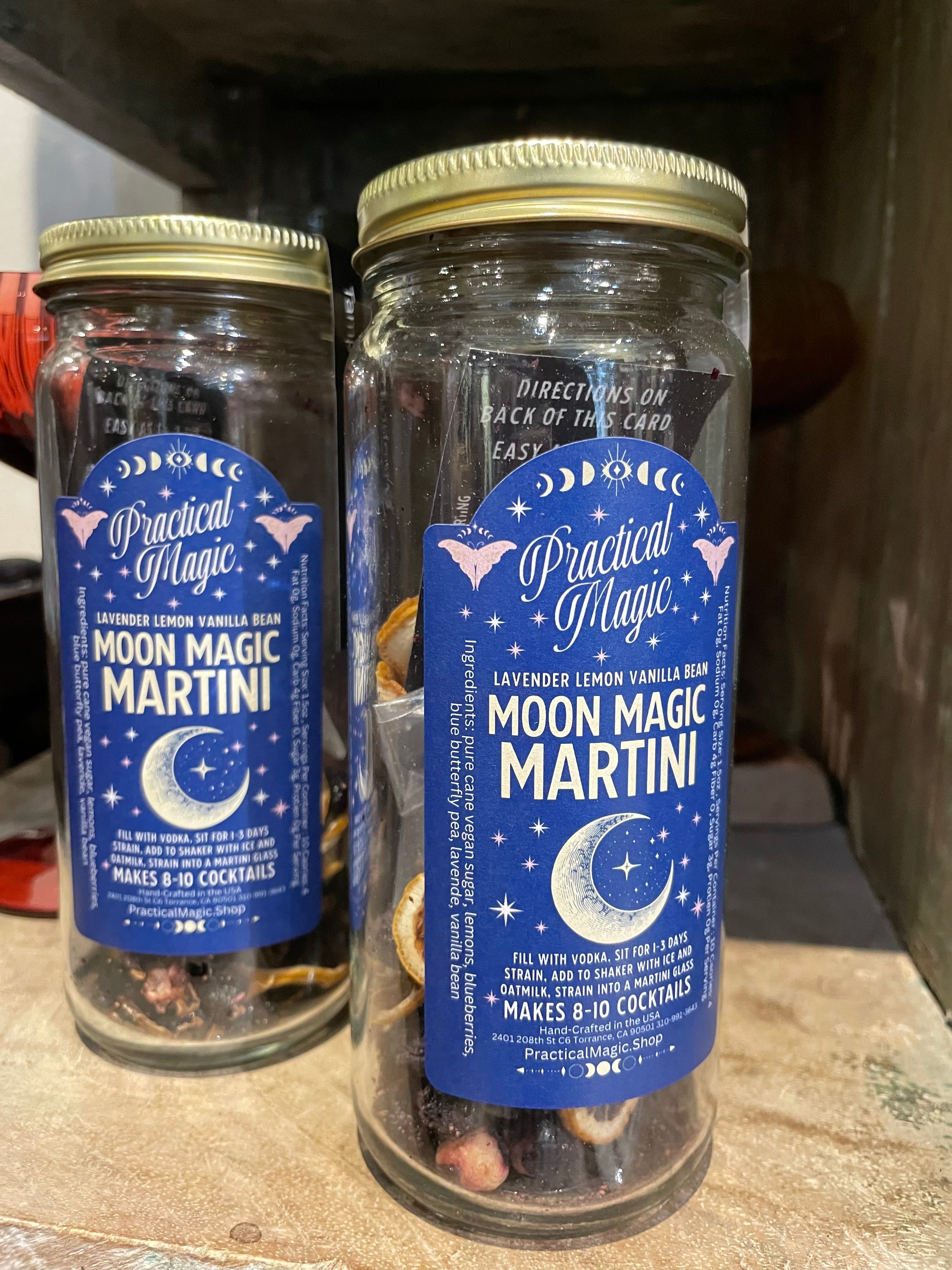 Moon Magic Martini Craft Cocktail Infusion Drink Kit -Jar