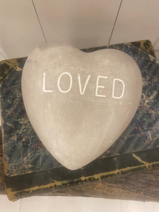 Heart Shaped Stone "Loved"