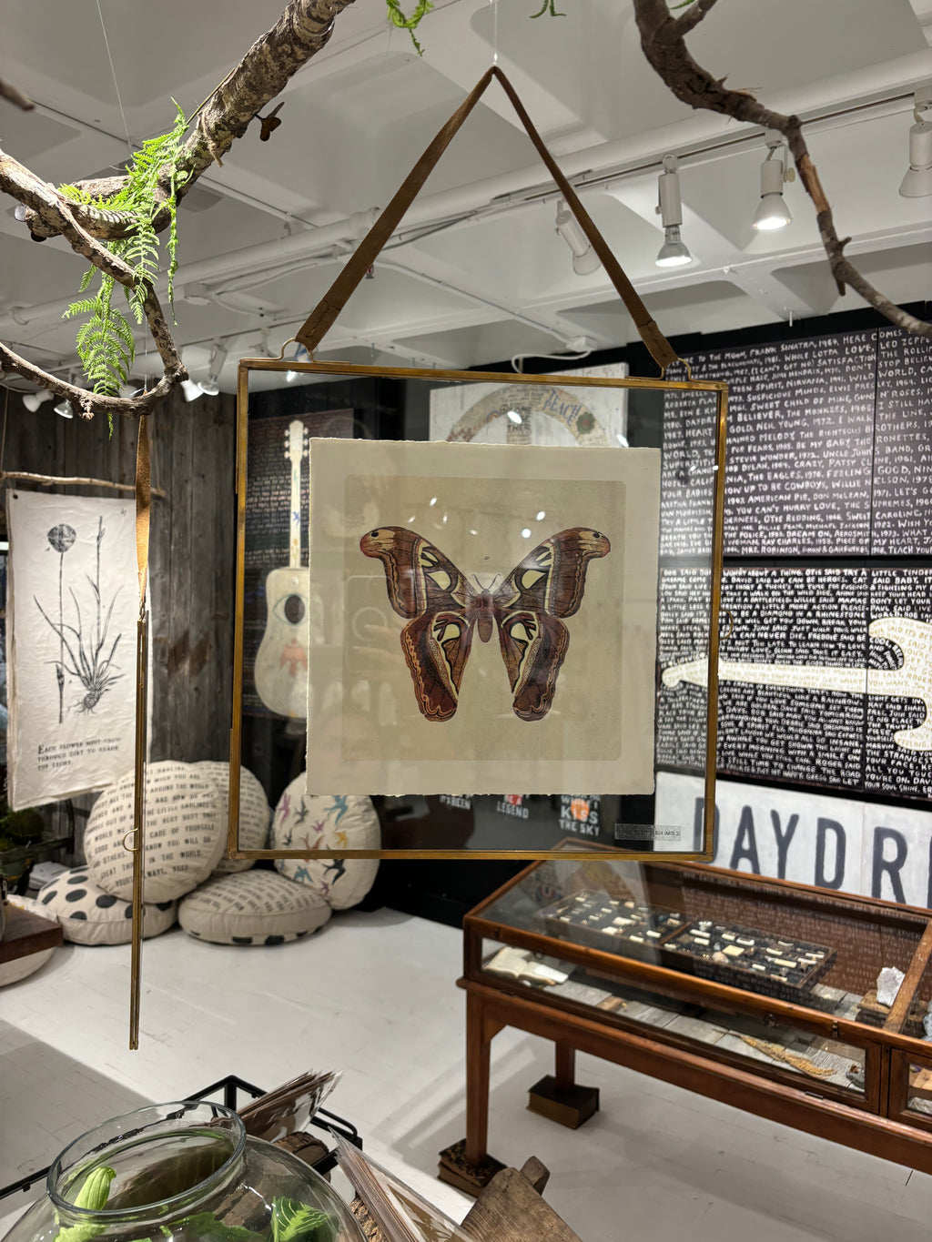 Square Brass Hanging Frame