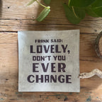 ***Frank Said Small Square Decoupage Plate